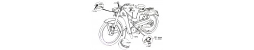 Catalogues des pi&egrave;ces d&eacute;tach&eacute;es d'origines, Peugeot 103, MBK 51