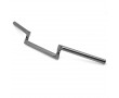 Guidon Z-Barre Torsad&eacute; H 5cm Chrom&eacute; Cyclomoteur MBK 51 / Motob&eacute;cane / Peugeot 103