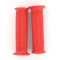 Rev&ecirc;tement Poign&eacute;e Mini Targa Rouge Standard Cyclo Moto Scooter - Paire