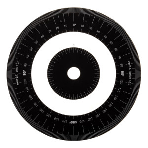 Disque Gradu&eacute; pour Mesure de Diagramme Moteur / Allumage (2x180&deg;) seul