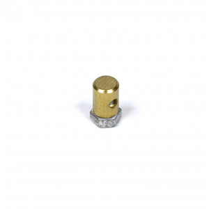 Serre Cable Poign&eacute;e Gaz / Starter Cyclo - Laiton &Oslash; 5,3mm Lg.7mm Per&ccedil;age 3,5mm Domino