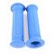 Revêtement Poignée Mini Targa Bleu Standard Cyclo Moto Scooter - Paire