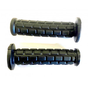 Rev&ecirc;tement Poign&eacute;e Magura Noir 130mm Mobylette MBK Peugeot Targa - Paire