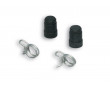 Paire de Bouchon Caoutchouc Robinet essence / Carburateur / Culasse / &eacute;trier de frein universel &Oslash;5mm + Collier