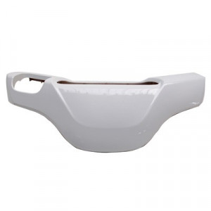 Couvre Guidon Scooter MBK Booster Bw's 2004➔ Blanc Brillant - Type Origine