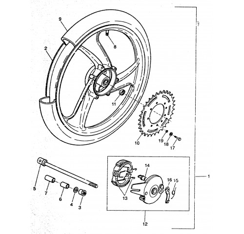 ROUE ARRIERE