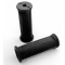 Rev&ecirc;tement Poign&eacute;e noir 100mm Motob&eacute;cane AV3 AV4 / Motoconfort Mobylette + Logo  - Paire