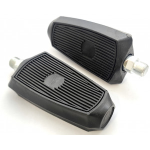 P&eacute;dales Mobylette Noire 261-3 Import - Peugeot Motob&eacute;cane MBK Solex (Paire)