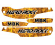 Kit D&eacute;co MBK 51 Hard Rock 2000 Jaune Complet