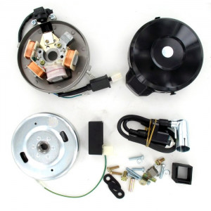 Allumage Peugeot 103 Electronique 12V SP SPX RCX Vogue (Petit Cone Electro) Kit Complet + Cache Noir