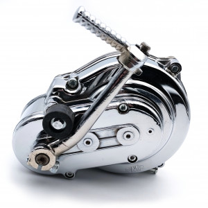 Boite &agrave; Kick Compl&egrave;te Alu Chrome Peugeot 103 SP MVL Vogue