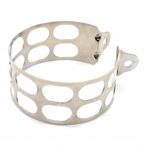 Colllier de Pot Moto Inox Rond &Oslash; 125 Ninja Superbike  Carbone / Kevlar / Alu centr&eacute; // Destockage