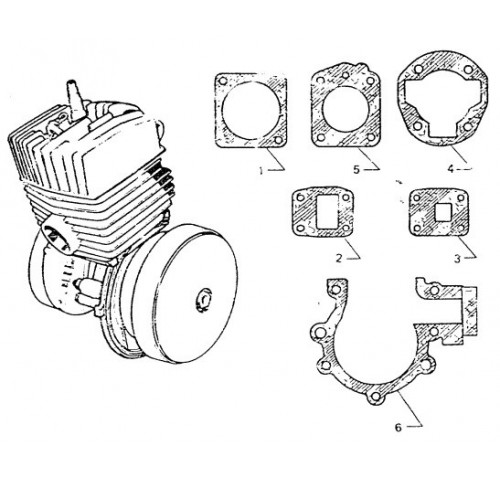 MOTEUR COMPLET - JOINTS 
