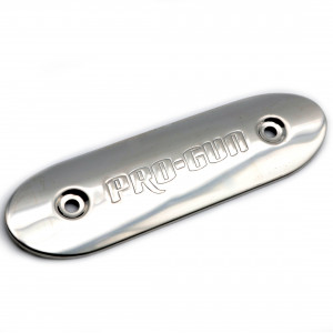 Plaque de Protection Pot Moto / Pare Chaleur Inox PROGUN L155 (Stock D'&eacute;poque)