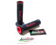 Rev&ecirc;tement Poign&eacute;e Domino GP Comp&eacute;tition Noir / Rouge Bi composant