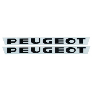 Autocollant de Capotage Moteur Gris/Noir Peugeot 103 (La Paire)