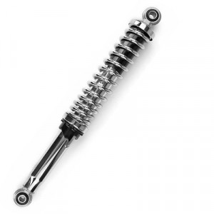 Amortisseur Ressort Ext&eacute;rieur 360mm R&eacute;glable Chrom&eacute; - Mobylette Peugeot MBK Motob&eacute;cane - Paire