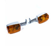 Paire Clignotants Chrome/Orange Type Luxor 8 MBK 51 881