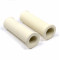 Revêtement de Poignée Beige Gauffrée Mobylette MBK Motobécane Peugeot 100mm (Paire)