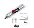 Silencieux de Pot Cyclo Ninja Alu &Oslash; 48mm &agrave; Riveter Lg 200mm - NOS Stock D'&eacute;poque