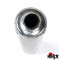 Silencieux de Pot Cyclo Ninja Alu Ø 48mm à Riveter Lg 200mm - NOS Stock D'époque