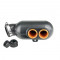 Boite a Air Universelle Type Karting 0.8L Noir / Orange &Oslash;45 + Raccord 28 / 35mm