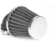 Filtre a Air Universel Coud&eacute; 90&deg; &Oslash;28-35 Type KN Chrome