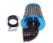 Filtre a Air Universel Coud&eacute; 90&deg; &Oslash;28-35 Type KN Bleu