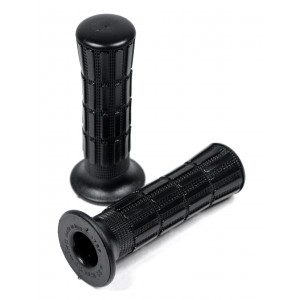 Poign&eacute;es Domino Noires Yamaha / MBK Booster 3VL Lg112mm (Paire)