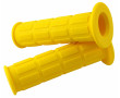 Poign&eacute;e Domino Jaune Embout Rond MBK 51 Magnum / Rock Origine / 103 / Ciao (Paire)