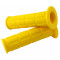 Poign&eacute;e Domino Jaune Embout Rond MBK 51 Magnum / Rock Origine / 103 / Ciao (Paire)
