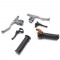 Kit Poignée Cyclo Gaz + Levier de Frein + Starter avec Décompresseur Mini Targa Plastique ECO