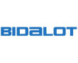Autocollant Marque Bidalot Bleu Fond Blanc (130x23mm)