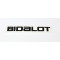 Autocollant Marque Bidalot Noir Fond Transparent (130x23mm)