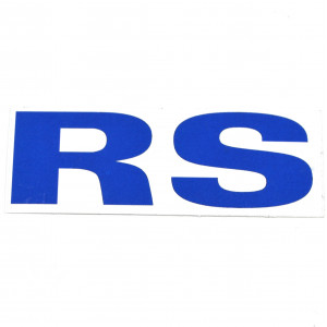 Autocollant RS Bidalot Bleu-Blanc (95X33mm)