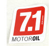 Autocollant Malossi 7.1 Racing Motor oil Rouge / Blanc / Noir Carr&eacute; (75x85mm)