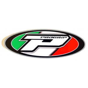 Autocollant Progrip Fond Drapeau Italien Oval Lg. 90mm