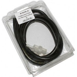 Durite Essence Kit 6x9 Noir + Filtre &agrave; Essence Cylindrique D6 (1M) (Fabrication Francaise)