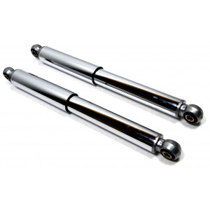 Amortisseur Cyclo Lisse 275mm Chrom&eacute; Type Sebac - Mobylette Motob&eacute;cane 88 881 Peugeot 103 (La Paire)