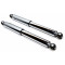 Amortisseur Cyclo Lisse 330mm Chrom&eacute; Type Sebac - Mobylette MBK Motob&eacute;cane Peugeot 103 (La Paire)