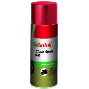 Graisse Chaine Moto Cyclo Castrol Spray Chain Lube Or (compatible Joint Torique) (400ml)