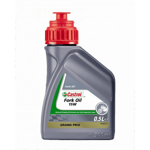 Huile de Fourche Suspension 15W Medium Castrol Fork Oil Min&eacute;rale Moto Scooter (500ml)