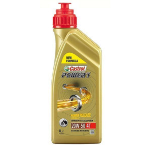 Huile Moto 20W50 Castrol Power 1 Moteur Harley Indian / Anglaise - Bidon 1L