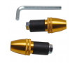 Embout de Guidon Replay Conique Molete Or - La Paire