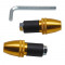 Embout de Guidon Replay Conique Molete Or - La Paire