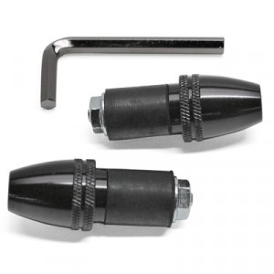 Embout de Guidon Replay Conique Molete Noir - Paire