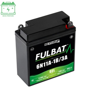 Batterie Fulbat 6N11A-1B 3A L121 x l58 H130 - Gel Sans entretien - Motob&eacute;cane LT LT3