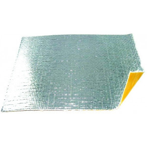 Plaque de protection Thermique Isolante Adhesive Alu / Fibre tiss&eacute; (250x200mm) - Pot d'&eacute;chappement / moteur (Unit&eacute;)