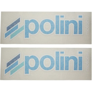 Autocollant Polini BLUE LINE Sp&eacute;cial Carrosserie Entierement Detourer (23x8cm) (225.0222) (2 stickers)