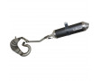 Pot d'&eacute;chappement Leovince XFIGHT BLACK Derbi Senda SM DRD-RACER-XTREM-Gilera SMT 2003➔ 2005, RCR 2003➔ 2005 (Passage Haut A Gau
